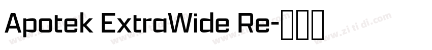 Apotek ExtraWide Re字体转换